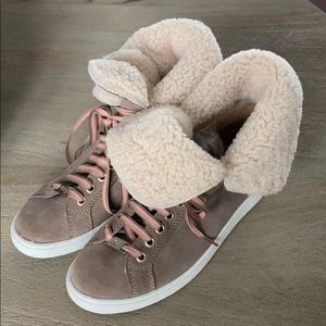 Ugg lace up Sherpa boots